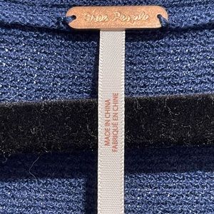 Free People Midnight Criss Cross Tunic Sweater